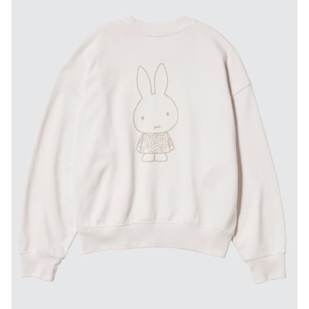 Uniqlo Miffy in Bloom Miffy's Birthday Sweatshirt in Off White